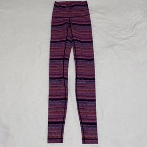 Multicolor stripped pattern size 2 Lululemon Leggings - Used Like New